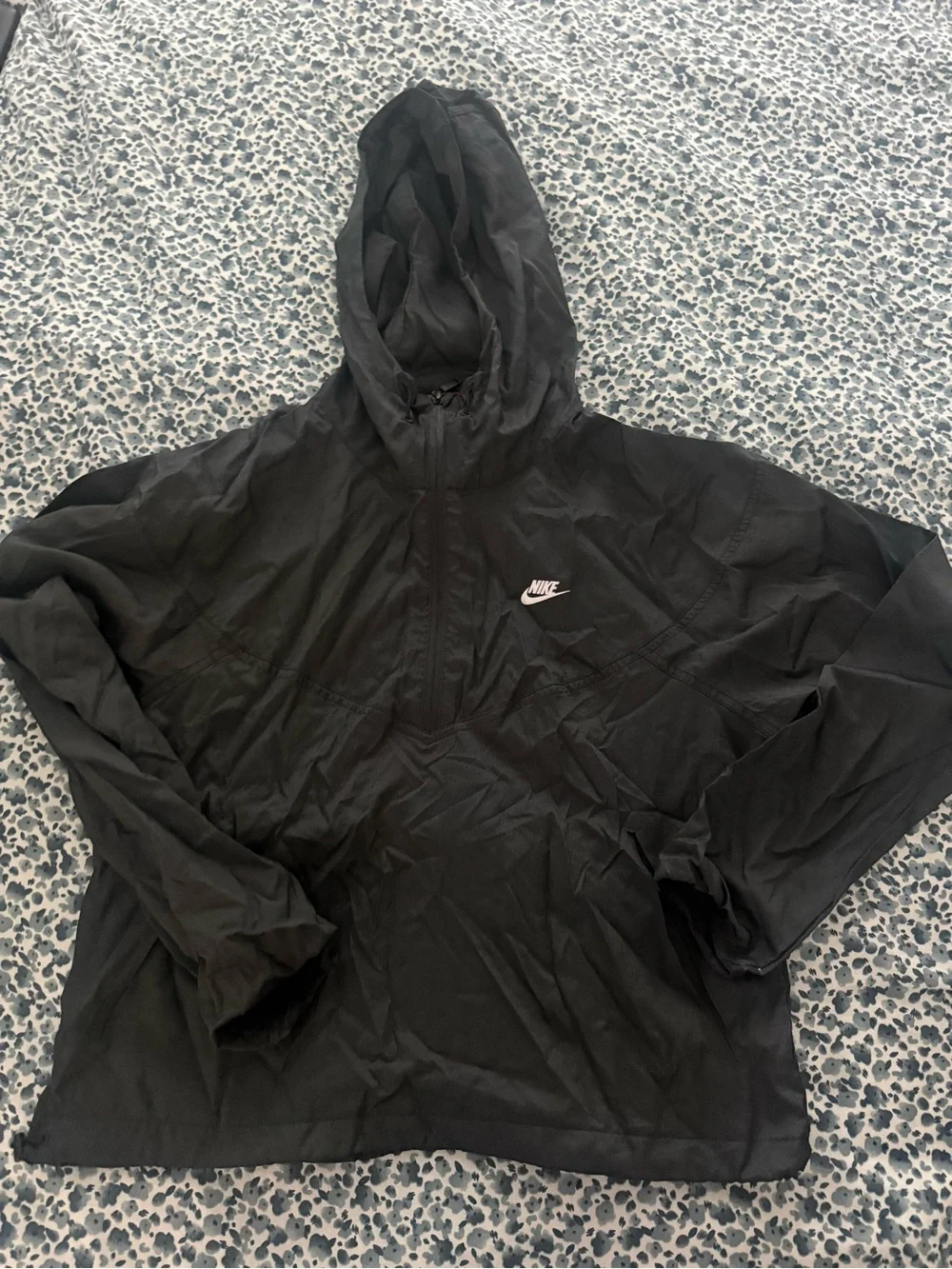 Nike Black Hooded Windbreaker Pullover